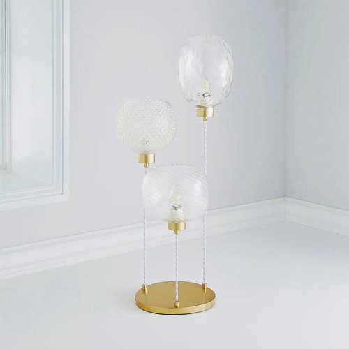 Light brass pendant ceiling - 3-light,