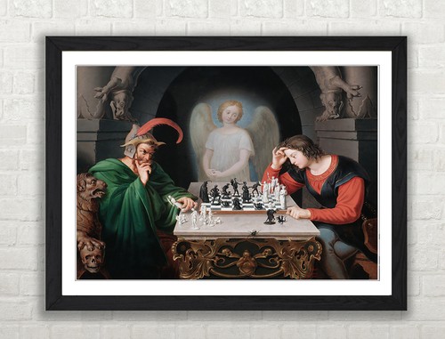 Checkmate death chess print - death,