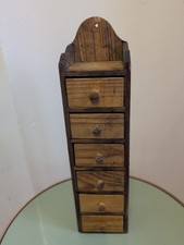 Wooden Spice Rack Drawers , 16 Inch Tall