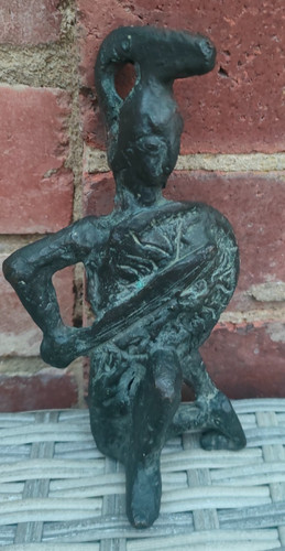 Greek warrior brutalist - warrior, bronze