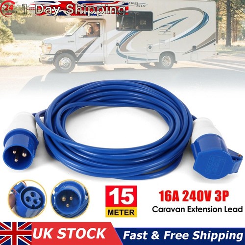 15m heavy duty hook - up, caravan