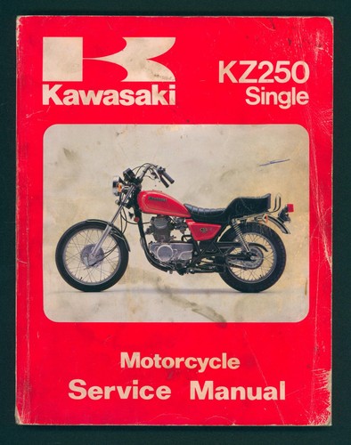 Kawasaki z250 single - z250, manual