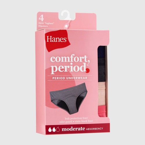 Nib hanes girls - girls', 4pk