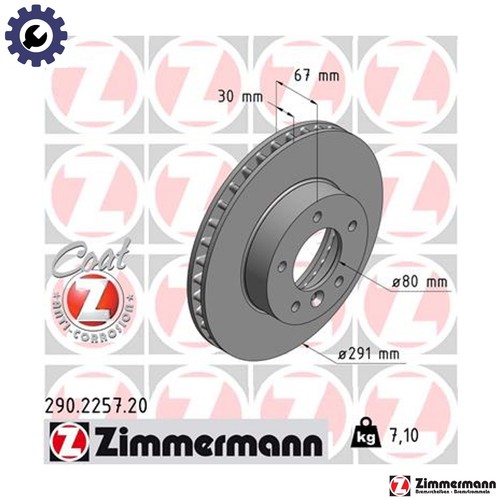 Brake disc 290 - disc, for