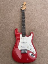 Fender Squire Bullet Strat Electric Guitar Red