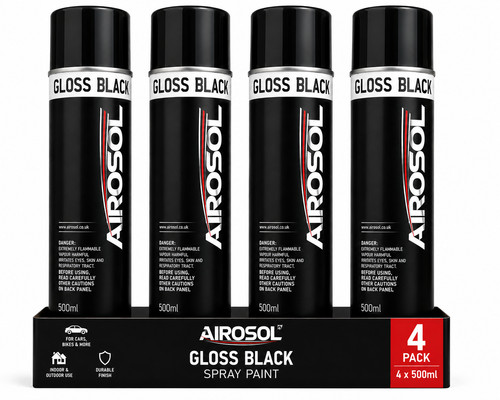 Gloss black aerosol - 4, x