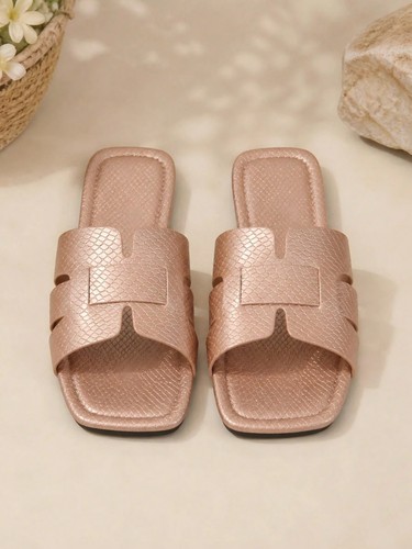 Womens flat slide sandals - slide,