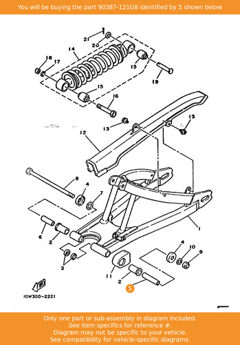 Yamaha collar 90387 121g8 oem - collar,, 90387-121g8