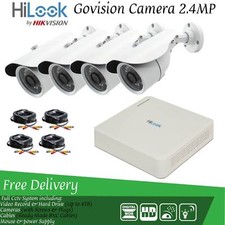 Hikvision CCTV Camera System HD 1080P DVR Hard Drive Outdoor Home Security Kit