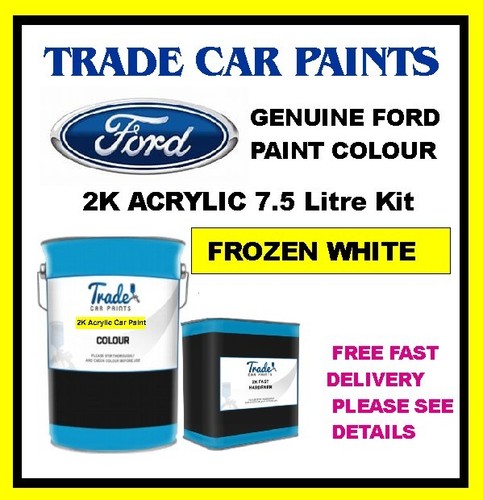 Ford frozen white car paint - ford, 2k