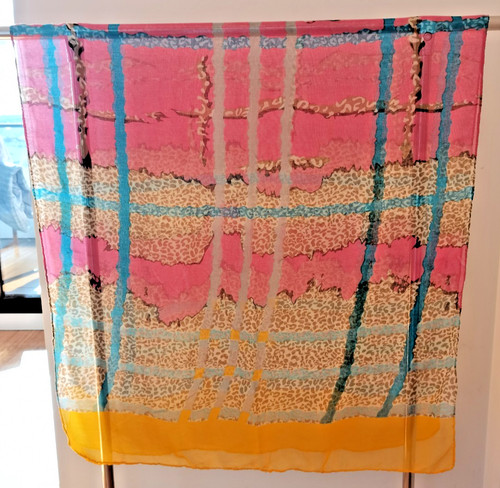 Vibrant sheer scarf pink - vibrant,