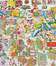 Decoupage lithograph Vintage
