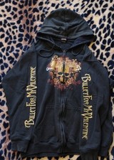 Avenged Sevenfold  Vintage 00s Metal Music Zip-Up Hoodie unisex size XL rear