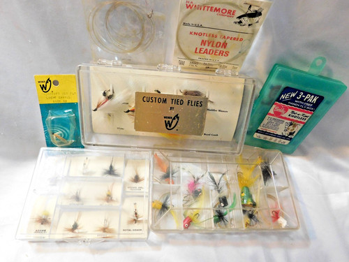 Vintage hand tied flies - hand, fly