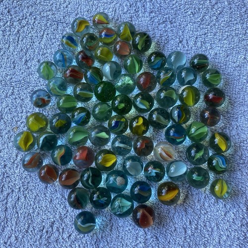 Antique glass marbles - antique,