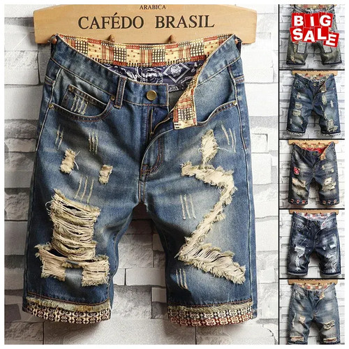 Ripped hip hop denim - ripped,