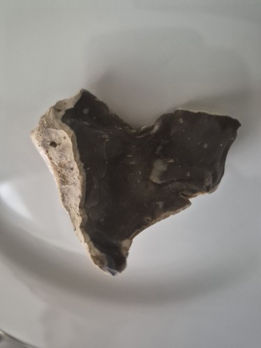 Natural heart shaped flint - heart,