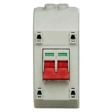 Wylex REC2S Mains Enclosed Isolator Switch - 100 Amp Double Pole DNO Meter Tails