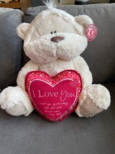 fizzy moon large i love you bear with tags, ( birthday gift / valentines