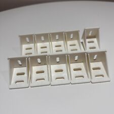 9Pcs Plastic Corner Braces, Furniture L Shape Corner Support Bracket White