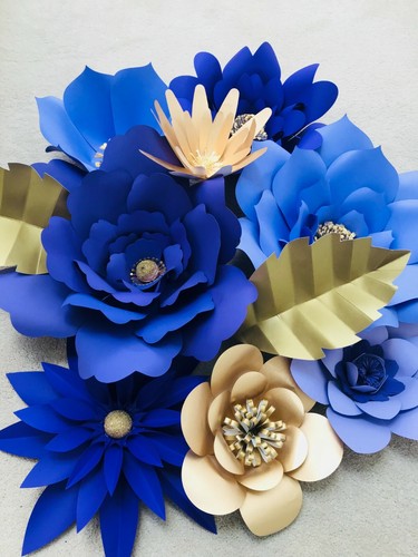 Giant paper flower backdrop