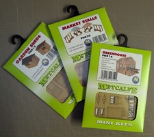 Metcalfe N Gauge Mini Kits Market Stalls, greenhouse, Sheds