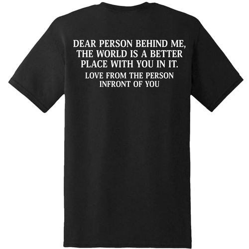 Dear person behind mental - behind,