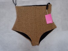 Francesca Couture Womens Mini Shorts Size S Small Gold Hot Pants BRAND NEW