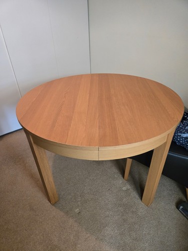 Ikea extendable wooden table