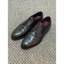 Carmina Dark Burgundy Brogue Derby Shoes Size 7