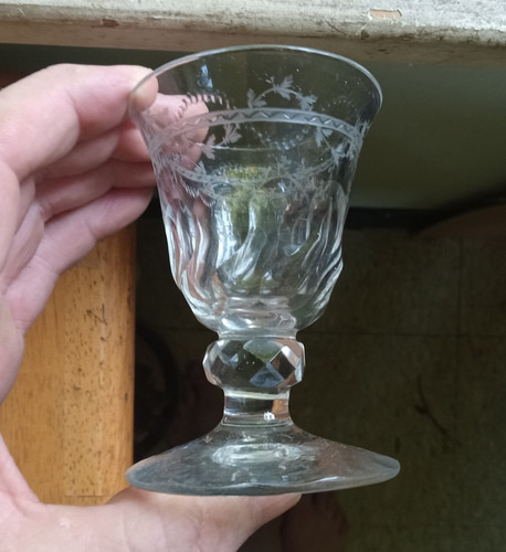 1800s rare hand blown wine - rare,