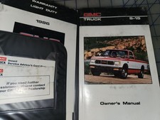 1986 GMC S15 Pickup Truck Owners Manual Original + Case and Supplements