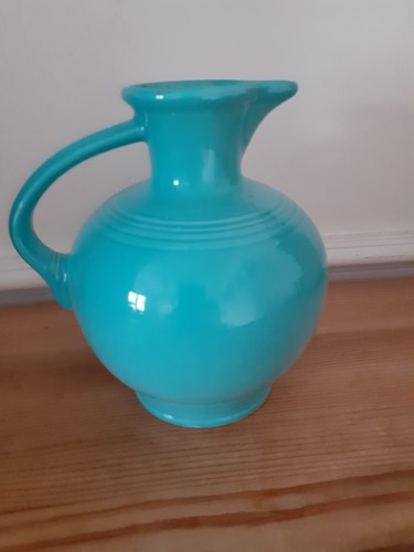Fiesta ware turquoise jug - turquoise,