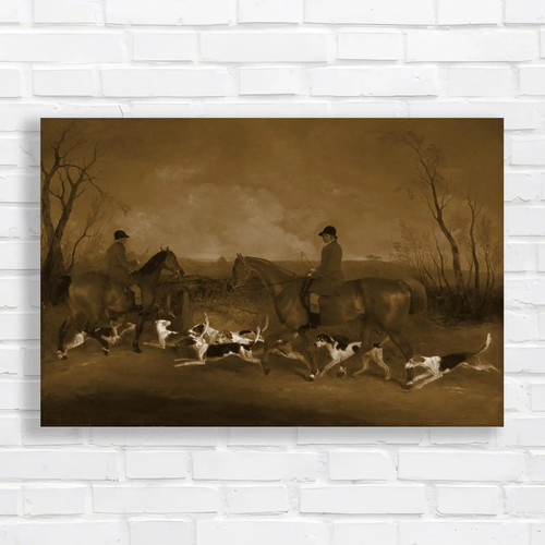 Hunting scene autumn - hunting, in
