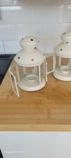 Ikea white Hanging Lantern Tea Light Holder for Indoors/Outdoors 21cm x 12cm