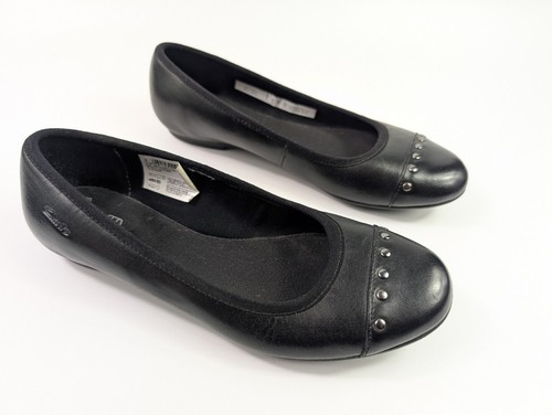 Clarks girls black leather - clarks,