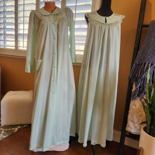 Vtg shadowline long nightgown - vtg,