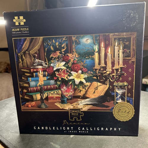 Candlelight calligraphy jigsaw - candlelight,