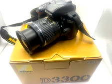 Nikon D3300 Digital SLR Camera - Black (24.2 MP, AF-P 18-55 Lens Kit)-Used