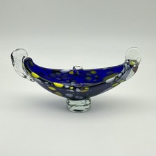 Vintage Murano Blue Yellow