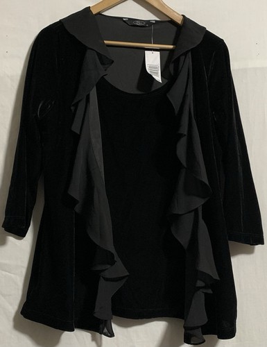 Bnwt black velvet - velvet, waterfall