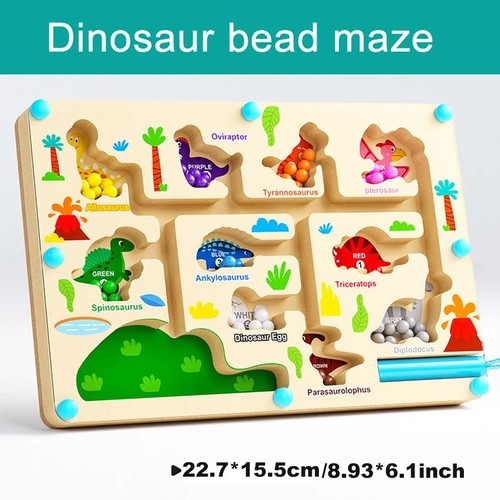 Dinosaur magnetic bead maze - dinosaur,