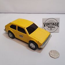 Vintage Tonka Toy. Friction Drive Volkswagen Golf/Rabbit Car. YELLOW. 1970's