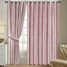 Crushed Velvet Eyelet Curtains