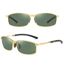 Luxury Men's Polarized Sunglasses | Driving Sun Glasses | Vintage Black Pilot St