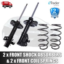 For Honda Civic Mk8 Front Shock Absorbers X 2 & Front Coil Springs Pair 2006>