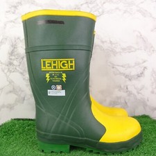 Lehigh Electrical Wellies Size 4 Women Green Yellow Class 0 Safety Boot Workwear