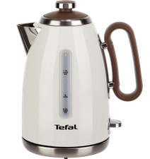 Tefal Retra Kettle Fast Boil  3000 W 1.7L Cream and Mokka KI780A40