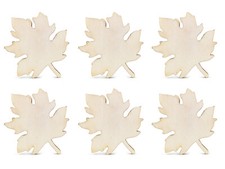 Unfinished Oak Leaf Wood Craft