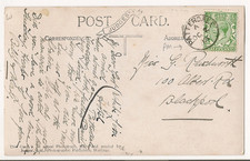 1913 card Patterdale Church with thimble postmark Patterdale/A 2 Oct